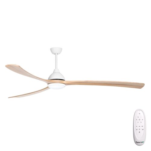 Fanco Sanctuary DC Ceiling Fan 86" - White/Natural - main