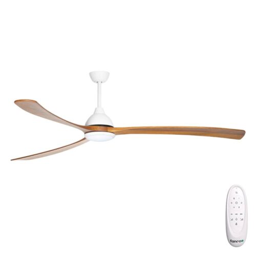 Fanco Sanctuary DC Ceiling Fan 86" - White/Teak - main