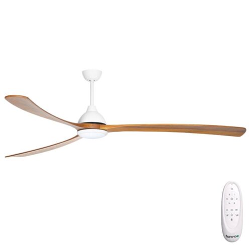 Fanco Sanctuary DC Ceiling Fan 92" - White/Teak - main