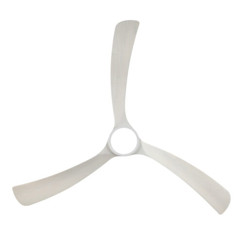 Fanco Sanctuary DC Ceiling Fan with CCT LED Light & Remote - White with Solid Timber Blades 70" - under view