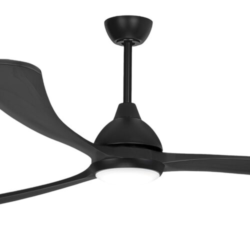 Fanco Sanctuary DC Ceiling Fan 92" - Black with LED Light- close up