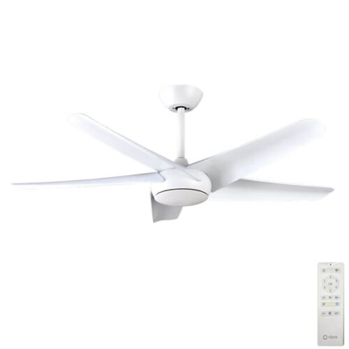 designer claro ceiling fan 5 blade white