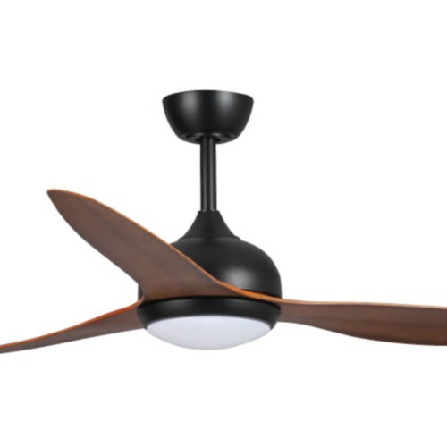 eco style black with koa blades dc motor 60 inch with light