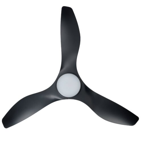 Surf SMART DC Ceiling Fan by Eglo with LED Light Black 48" Blade
