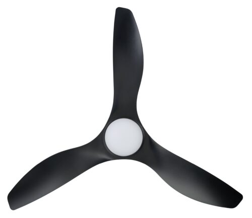 Surf SMART DC Ceiling Fan by Eglo with LED Light Black 52" Blades