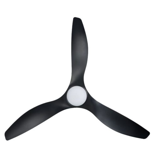 Surf SMART DC Ceiling Fan by Eglo with LED Light Black 60" Blades