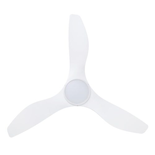 Surf SMART DC Ceiling Fan by Eglo with LED Light White 48" Blades