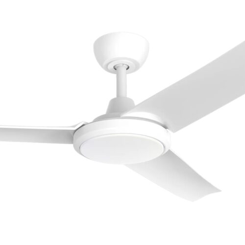 Three Sixty Flatjet 345 Blade DC Ceiling Fan with LED Light White 56 inch Motor