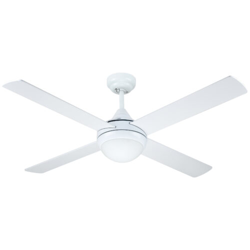 Hunter Pacific Azure Ceiling Fan with Light and ABS Blades White 48 inch