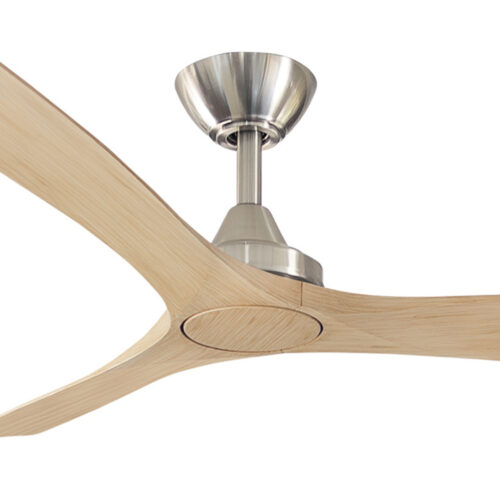 Three Sixty Spitfire DC Ceiling Fan Brushed Nickel with Natural Blades 52" Motor