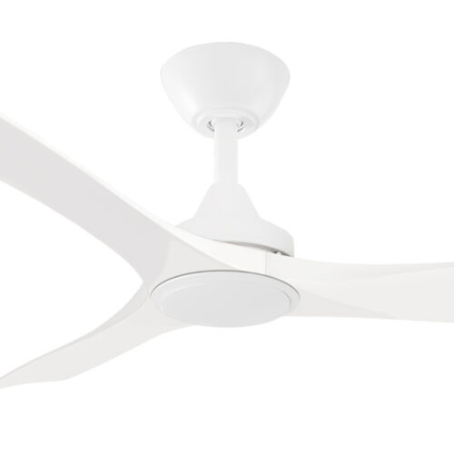 Three Sixty Spitfire DC Ceiling Fan with LED Light White 52" Motor