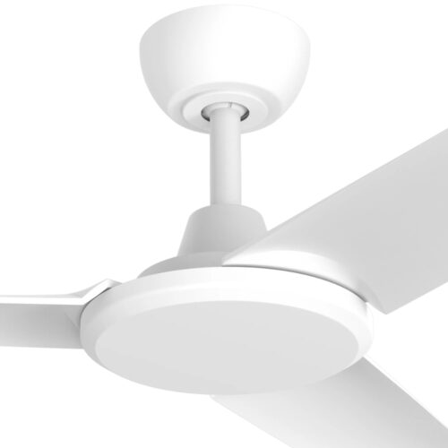 FlatJET 3 Blade DC Ceiling Fan by Three Sixty in White 52-inches Motor