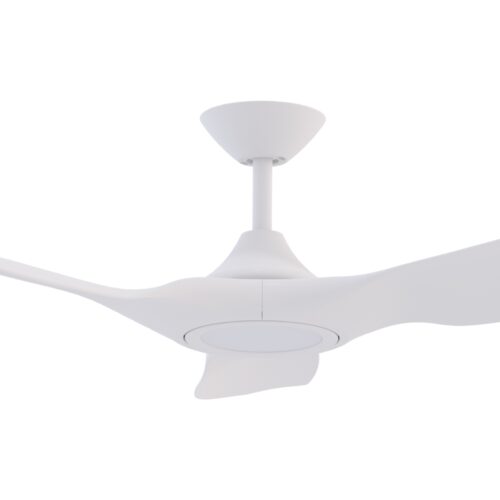 Strike DC Ceiling Fan by Domus with LED Light in White 60" Motor