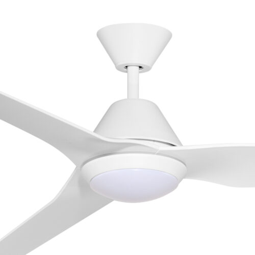 Fanco Infinity-ID DC Ceiling Fan 64-inch with LED Light White Motor with White Blades