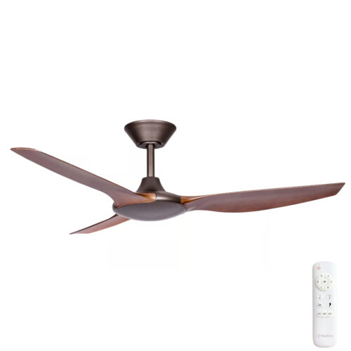 Delta DC 52" Ceiling Fan by Three Sixty with Remote in Oil Rubbed Bronze with Koa blades