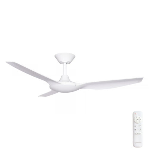Delta DC 52" Ceiling Fan by Three Sixty with Remote in White