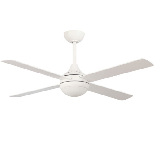Claro Cooler AC Ceiling Fan with LED Light White 52"