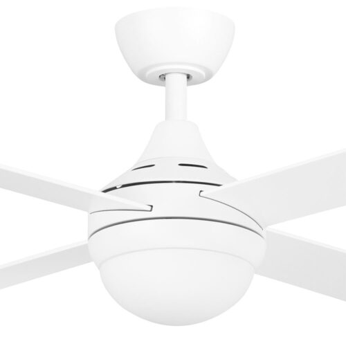 Cooler AC Ceiling Fan by Claro Essentials with CCT LED Light - White 52" - Image 2