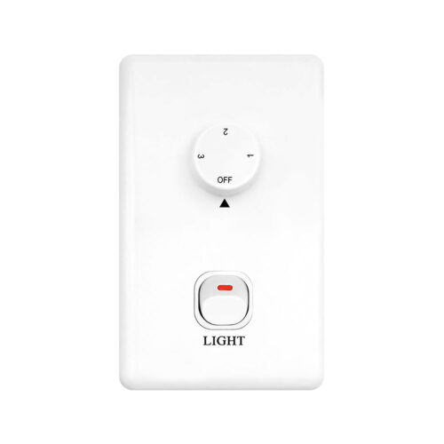 Cooler AC Ceiling Fan by Claro Essentials with Wall Control - White 52" - Image 3
