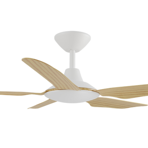 Calibo Storm DC 42" Ceiling Fan White Bamboo Blades Motor