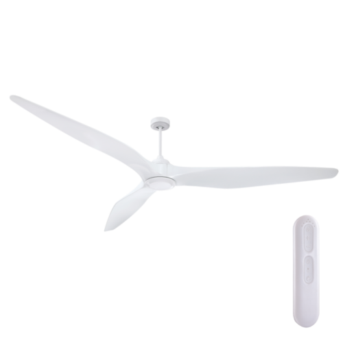 Mercator Century DC Ceiling Fan in 100" White with Remote