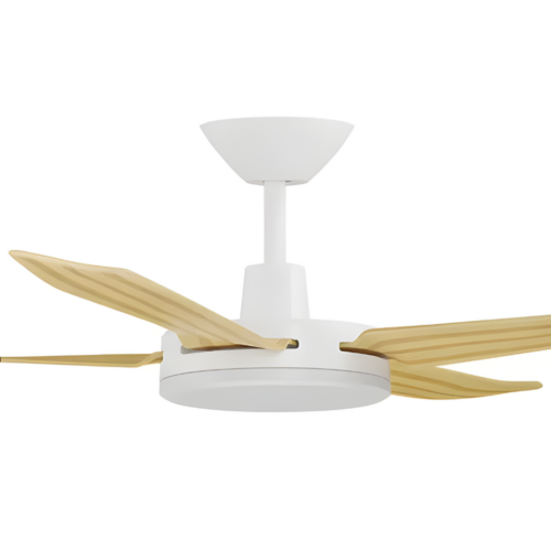 Airborne Enviro DC 60" Ceiling Fan in White with Bamboo Blades Motor