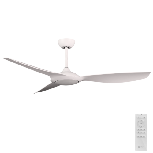 Glider DC Ceiling Fan by Claro - White 60"