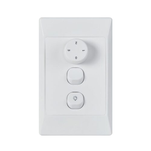 flexmech wall control by ventair - with light and isolation and light switch