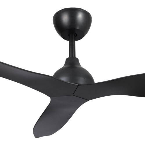 whisper ip66 black ceiling fan dc motor