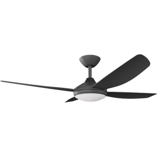 Vanga DC Ceiling Fan by Calibo with LED Light - Black 48" - Image 3