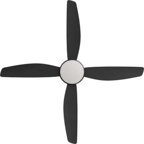 Vanga DC Ceiling Fan by Calibo with LED Light - Black 56" - Image 4