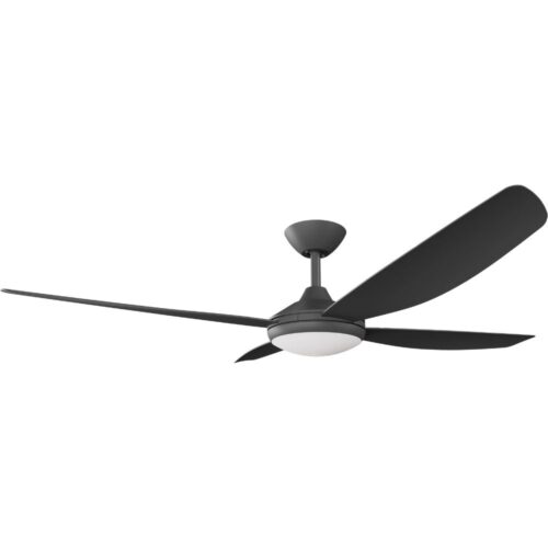 Vanga DC Ceiling Fan by Calibo with LED Light - Black 56" - Image 3