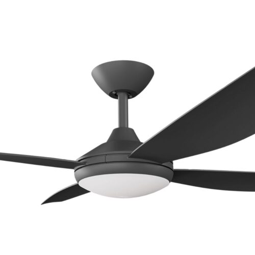 Vanga DC Ceiling Fan by Calibo with LED Light - Black 56" - Image 2