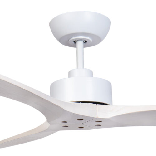 fanco wynd dc ceiling fan 54 white with whitewash handcrafted timber blades motor