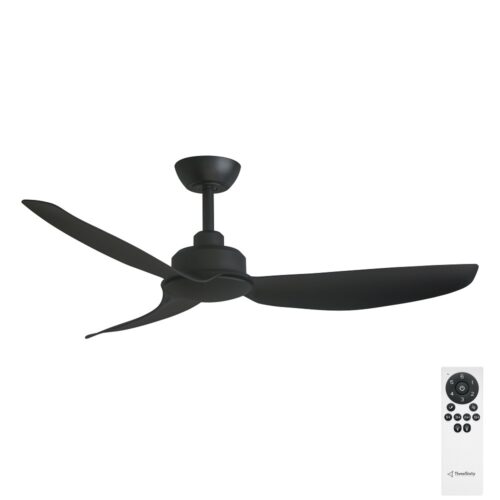 Trinity DC Ceiling Fan by Three Sixty - Black 48" - with remote