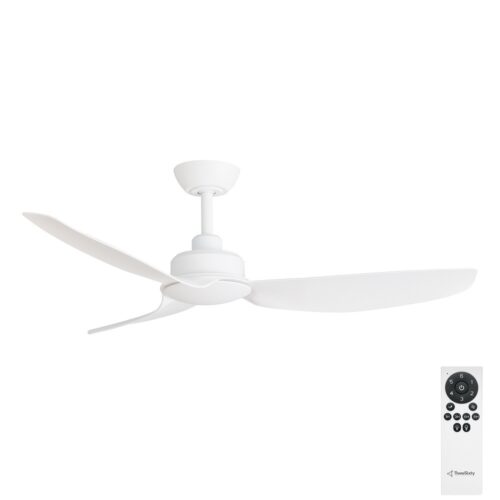 Trinity DC Ceiling Fan by Three Sixty - Matte White 48" - with remote