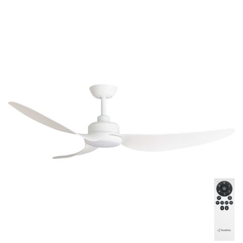 Trinity DC Ceiling Fan by Three Sixty with LED - Matte White 56" - with remote