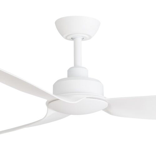Trinity DC Ceiling Fan by Three Sixty - Matte White - close up