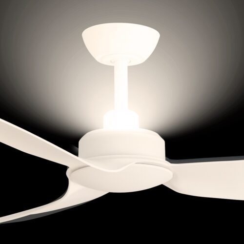 Trinity DC Ceiling Fan by Three Sixty Uplight - White
