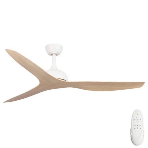 fanco-eco-style-dc-60-white-with-beechwood-blades-no-light